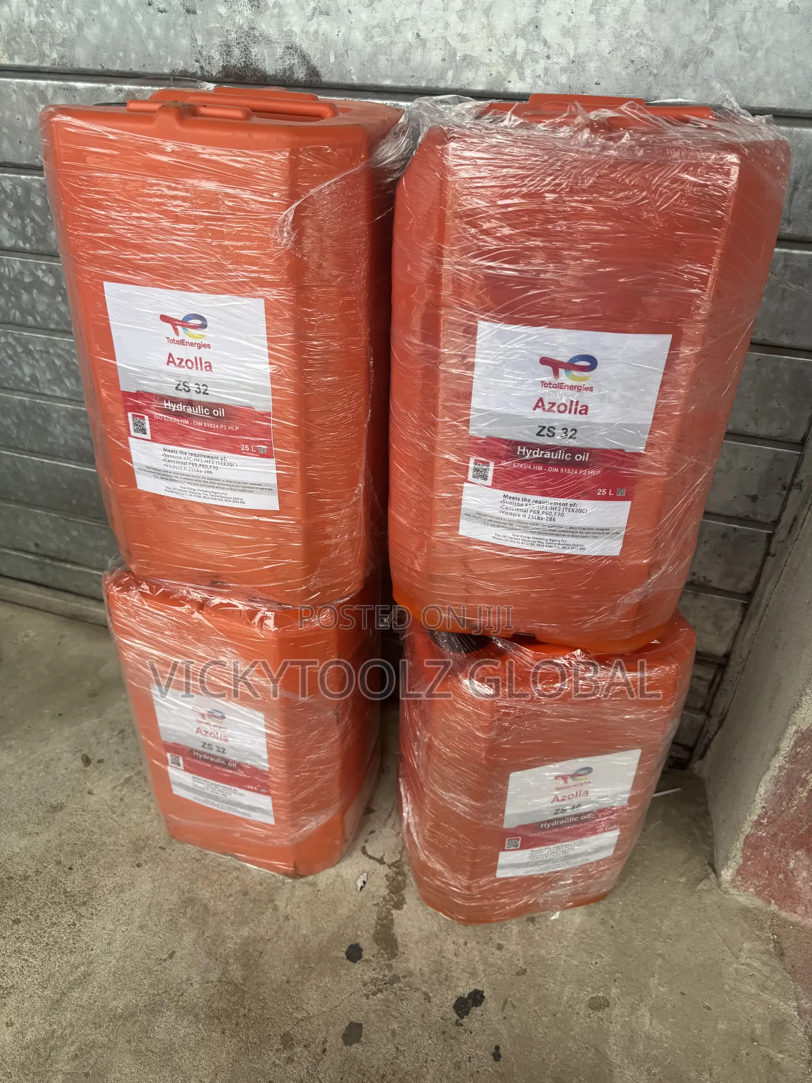 Total Azolla Zs 32 Hydraulic Oil 25liters