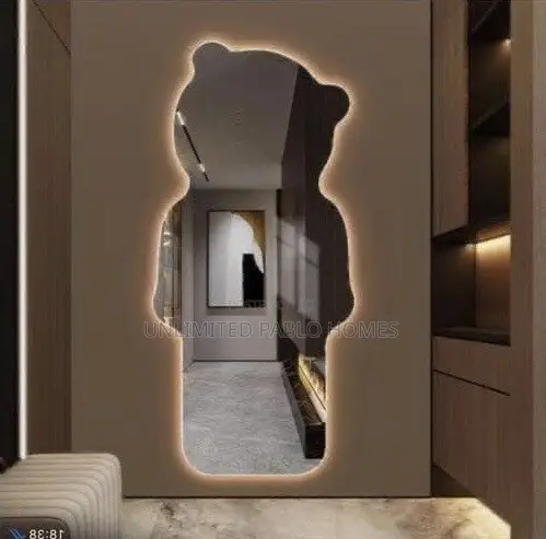 Teddy Bear Mirror With LED Lights