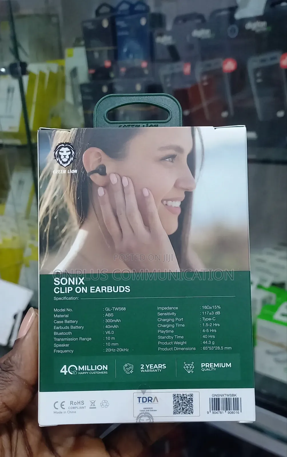 Green Lion Sonix Clip-on Earbuds ENC