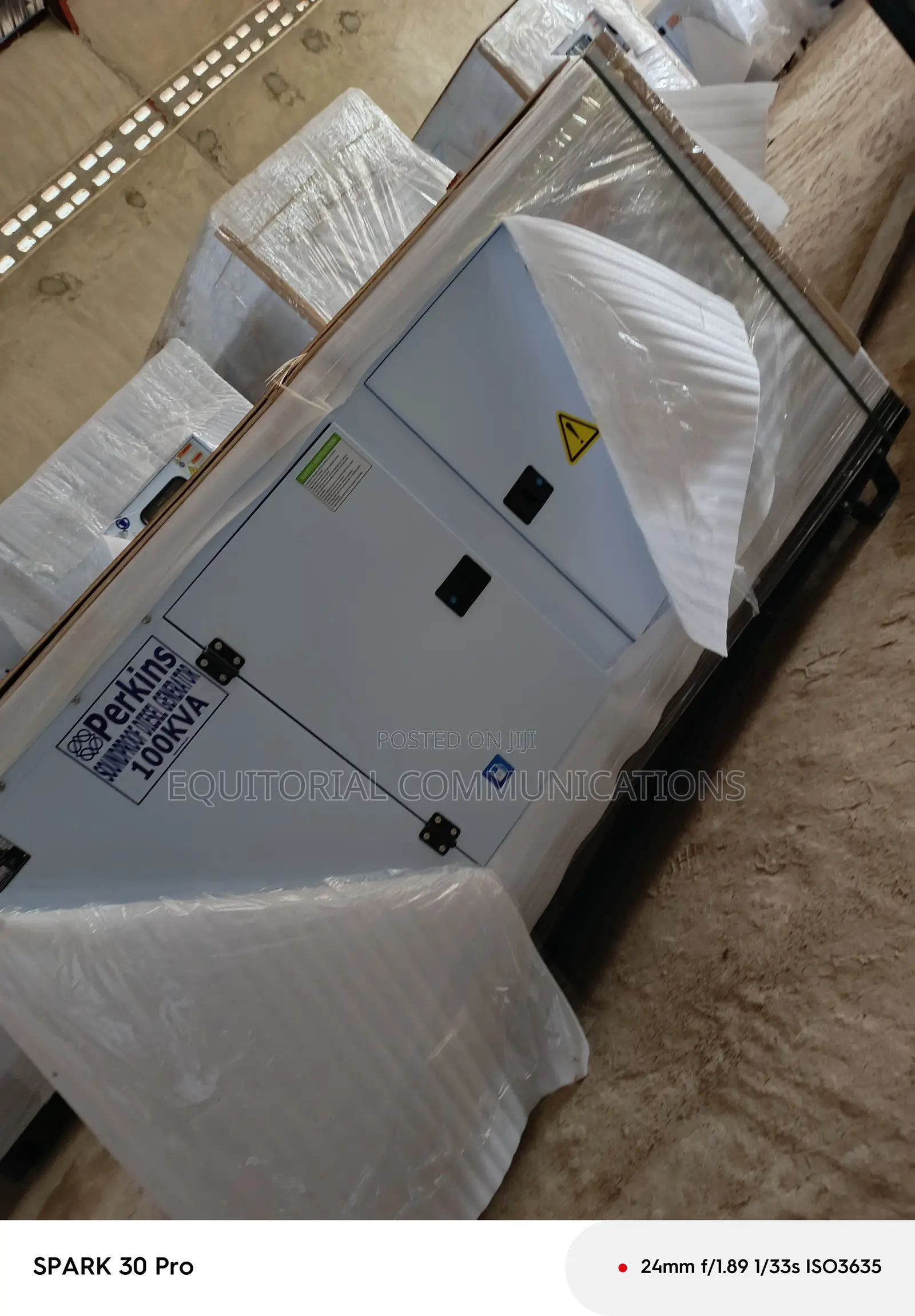 Perkins 100kVA Diesel Generator With Soundproof Canopy