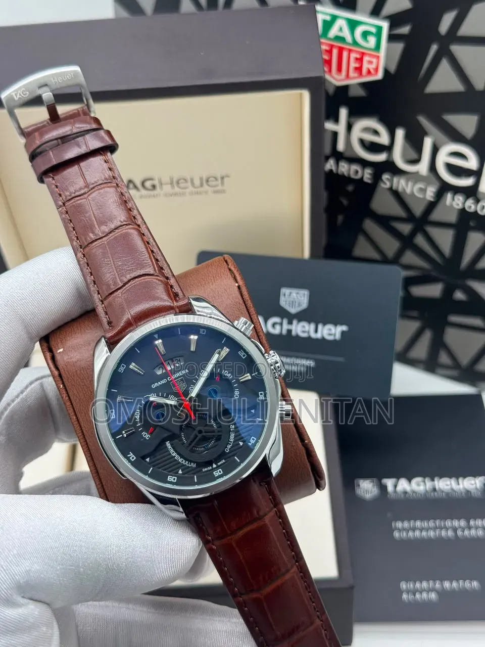 Tag Heuer Leather Chronographic Watch