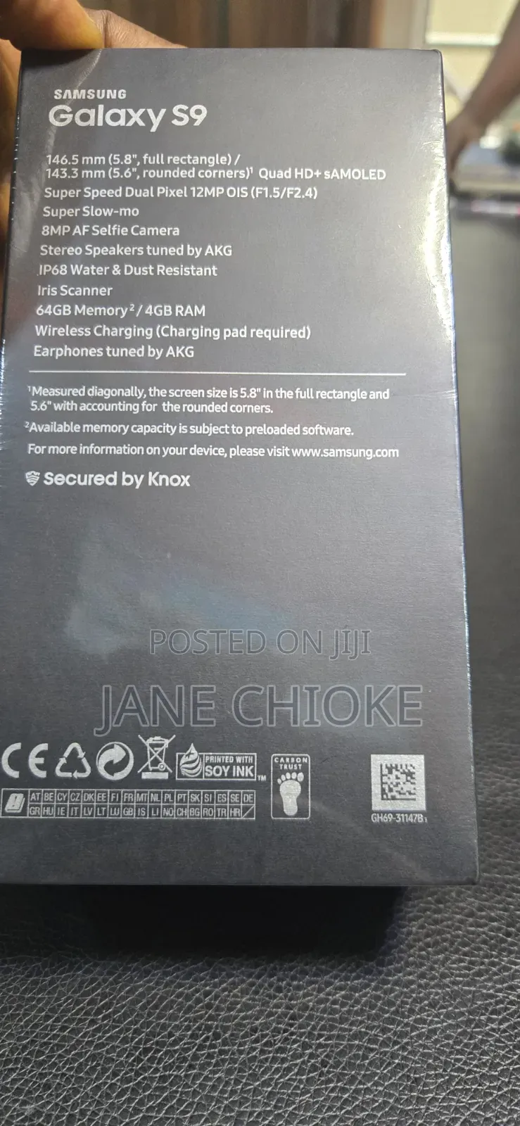 New Samsung Galaxy S9 64 GB Gray