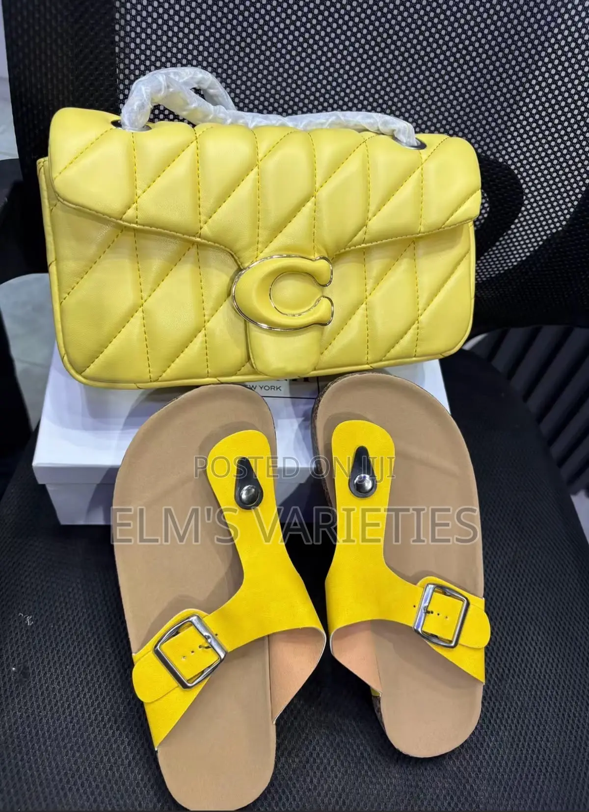 Coach Bag and Slide Combo