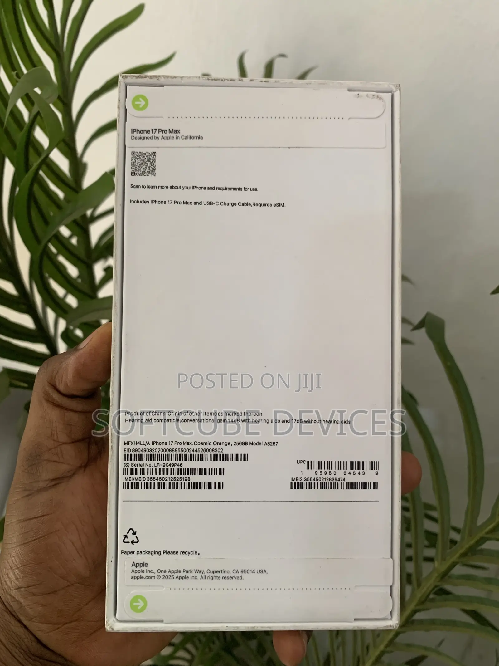 New Apple iPhone 17 Pro Max 256 GB Orange