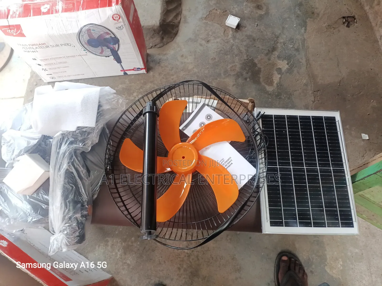 Solar Standing Fan