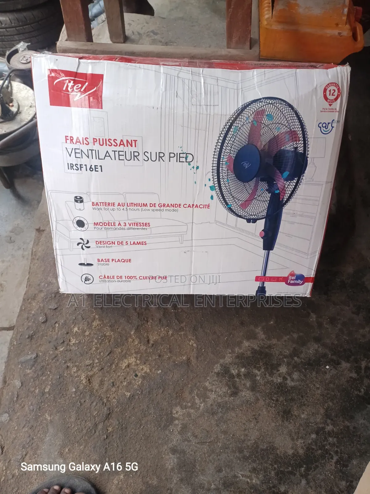 Solar Standing Fan