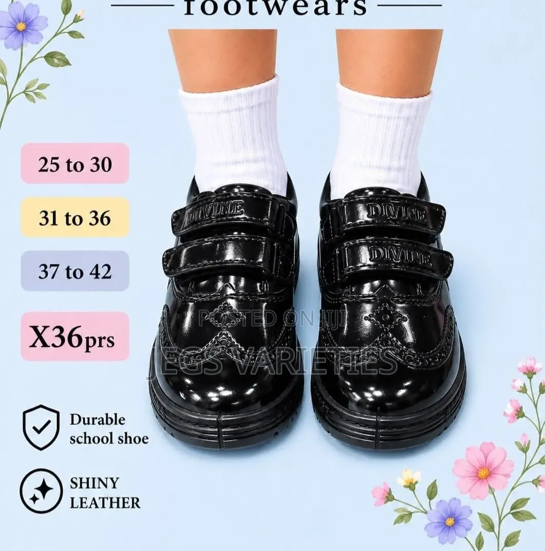 Shinny Kids School Shoe