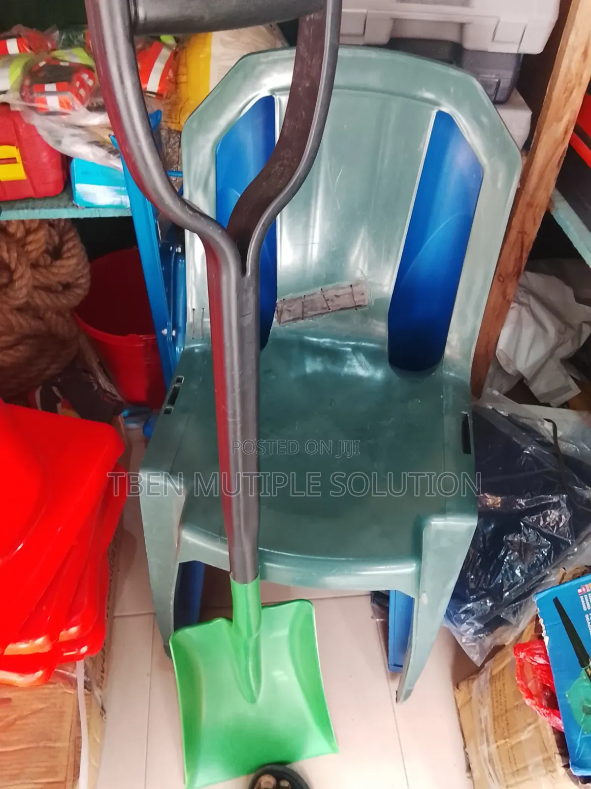 Green Non-Sparking, Anti-Static Plastic/Polypropylene Safety Shovel