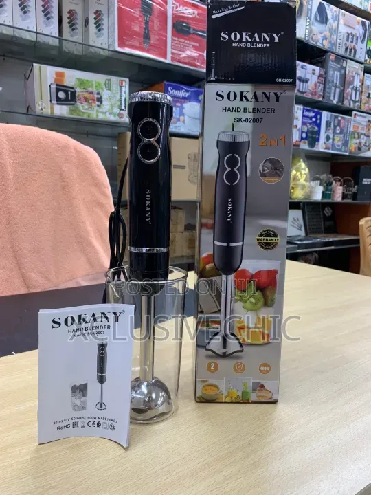Sokany Staunless Steel Top Hand Blender