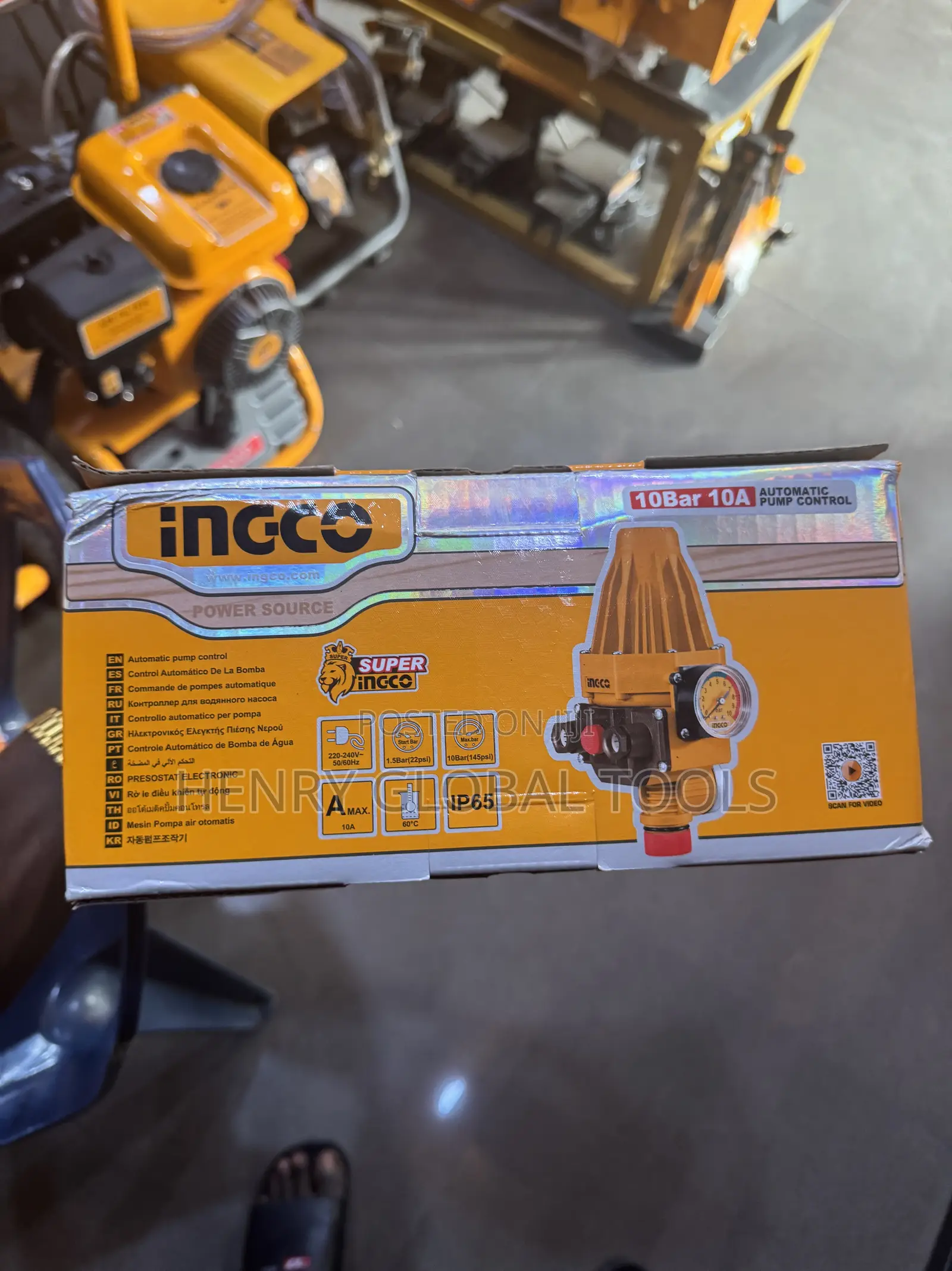 10bar 10A Ingco Automatic Pump Control