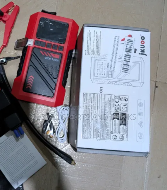 Jump Start With Air Compressor for Tyre
