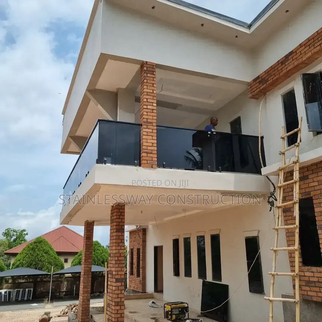 10mm Black/Dark Grey Glass Balcony at Asaba