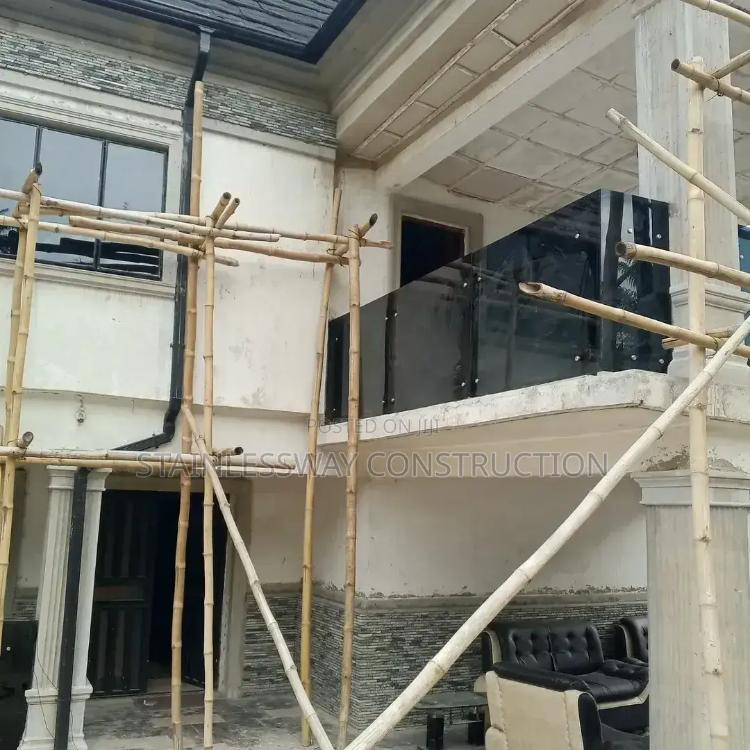 10mm Black/Dark Grey Glass Balcony at Asaba