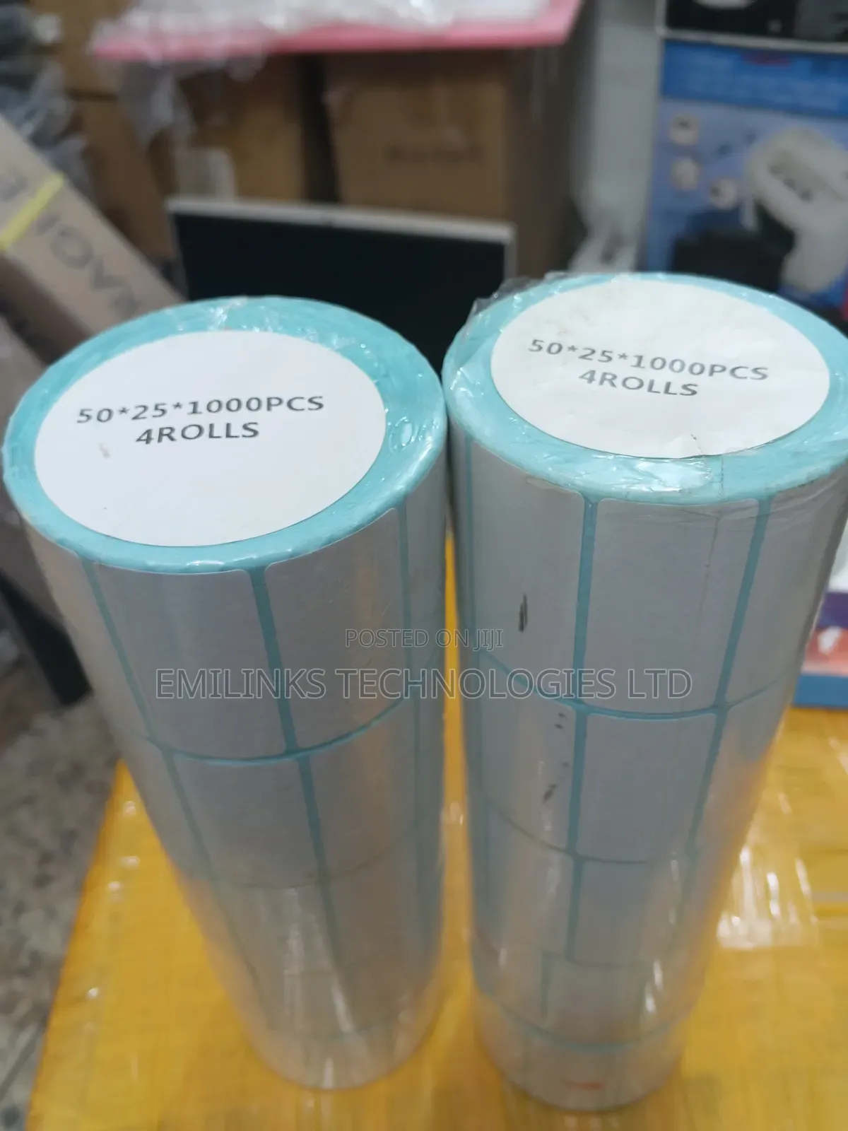 5 Rolls Sticker for Barcode 50*25mm 1000pcs Per Roll Labels