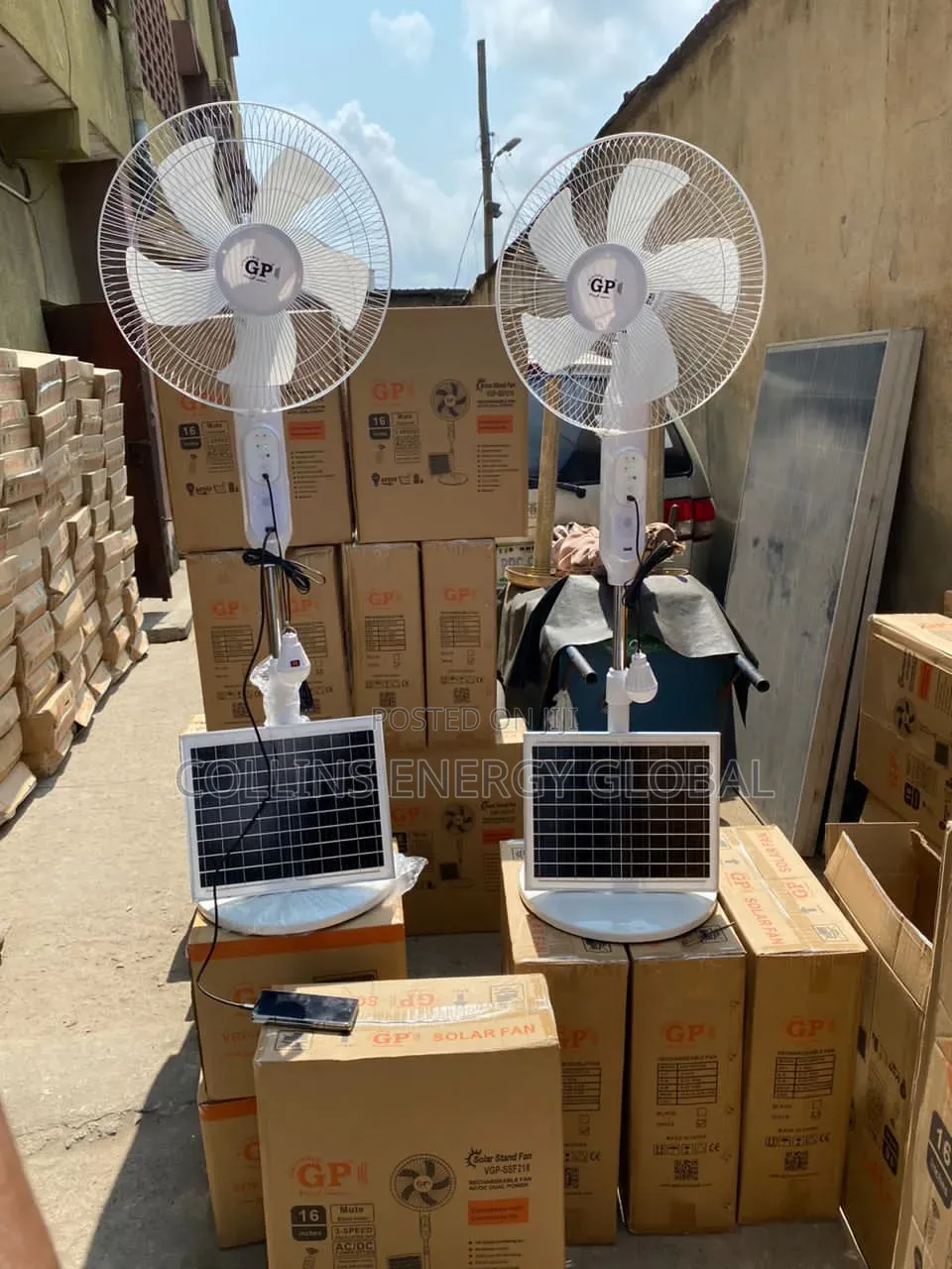 16 Inches Solar Standing Fan