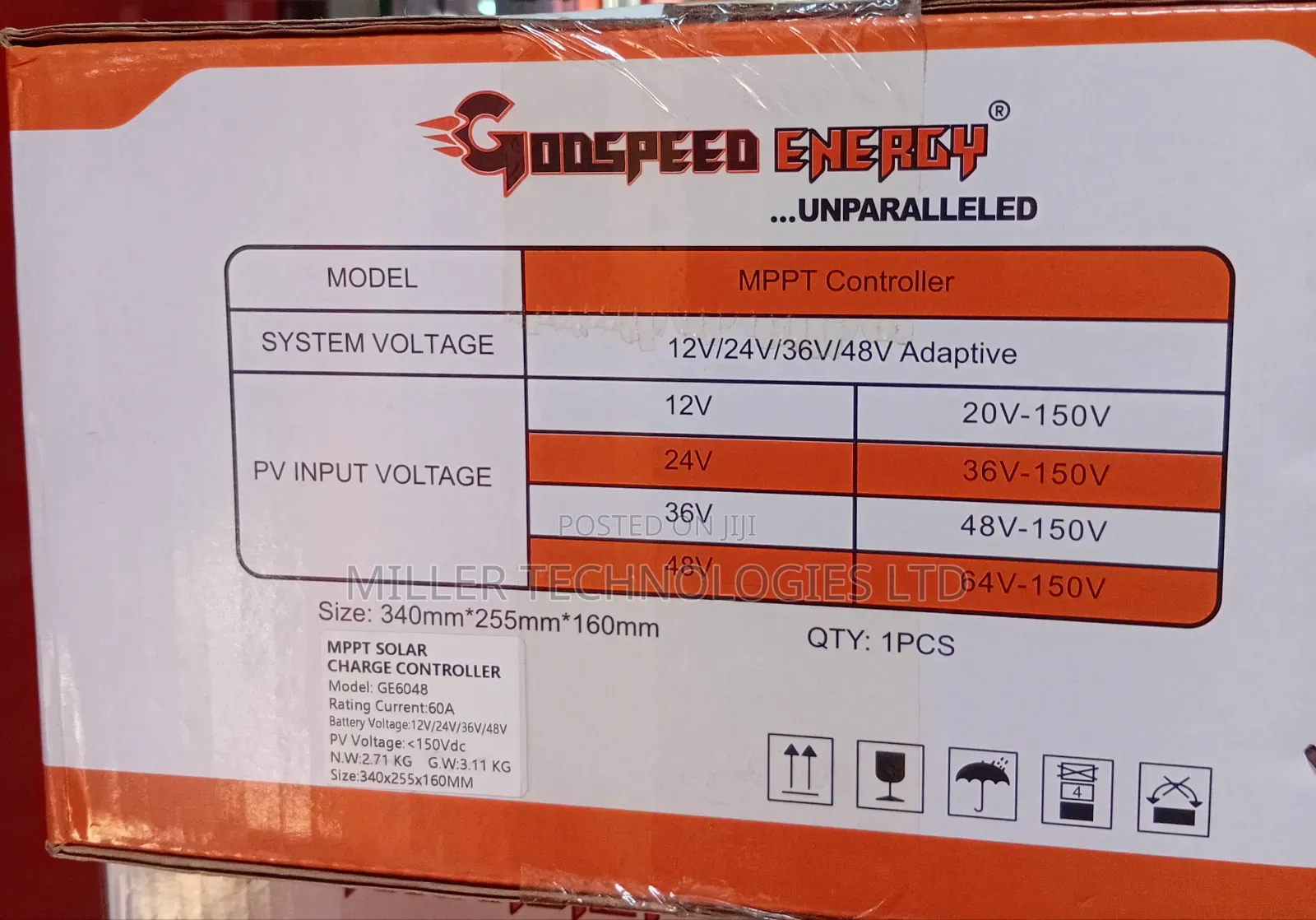 Godspeed Energy MPPT Controller 60a