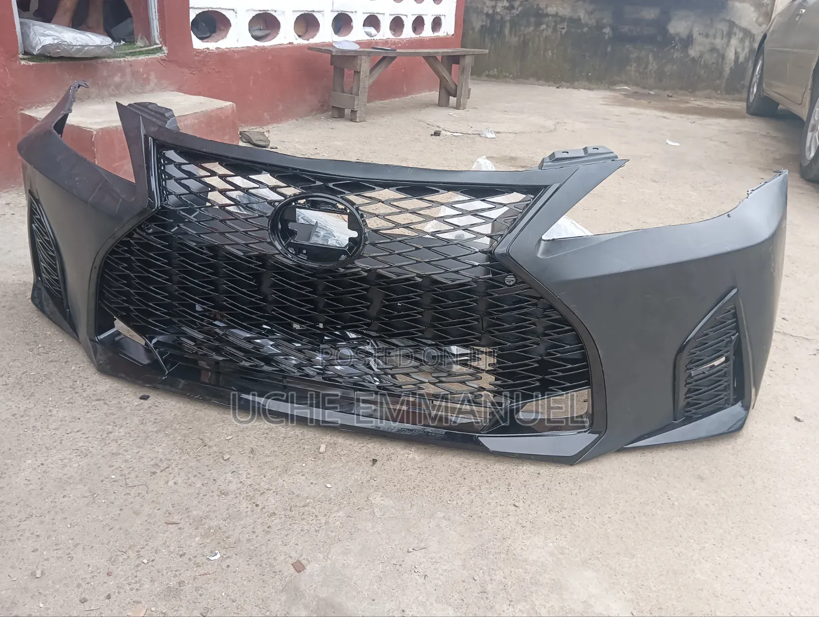 Front Bumper Is250 Black Face 2020