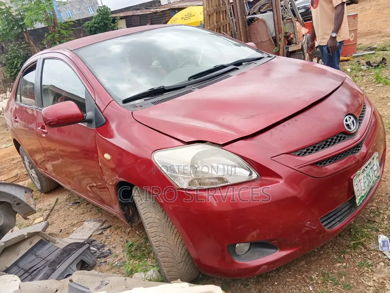 Toyota Yaris 2008 Red