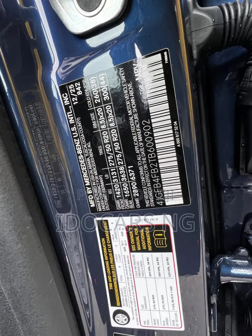 Mercedes-Benz GLE-Class GLE 350 4MATIC AWD 2025 Blue