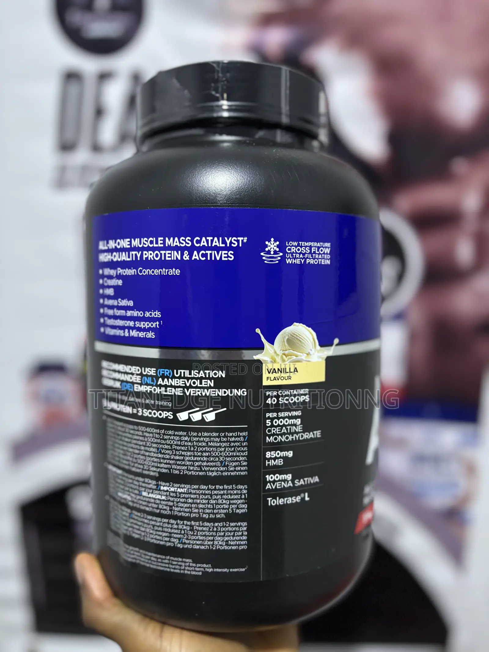 USN Muscle Fuel Anabolic All-in-One Muscle Mass Gainer- 2kg