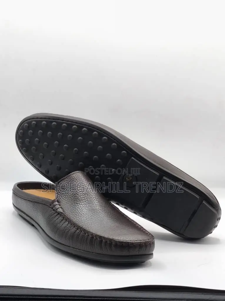 Fattielli Shoes Half Shoes Drivers With Pebbled Sole