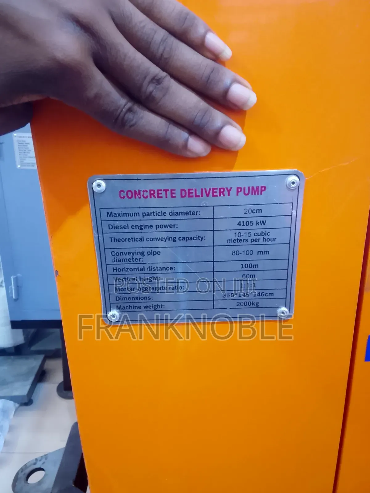 40cubic Concrete Pump