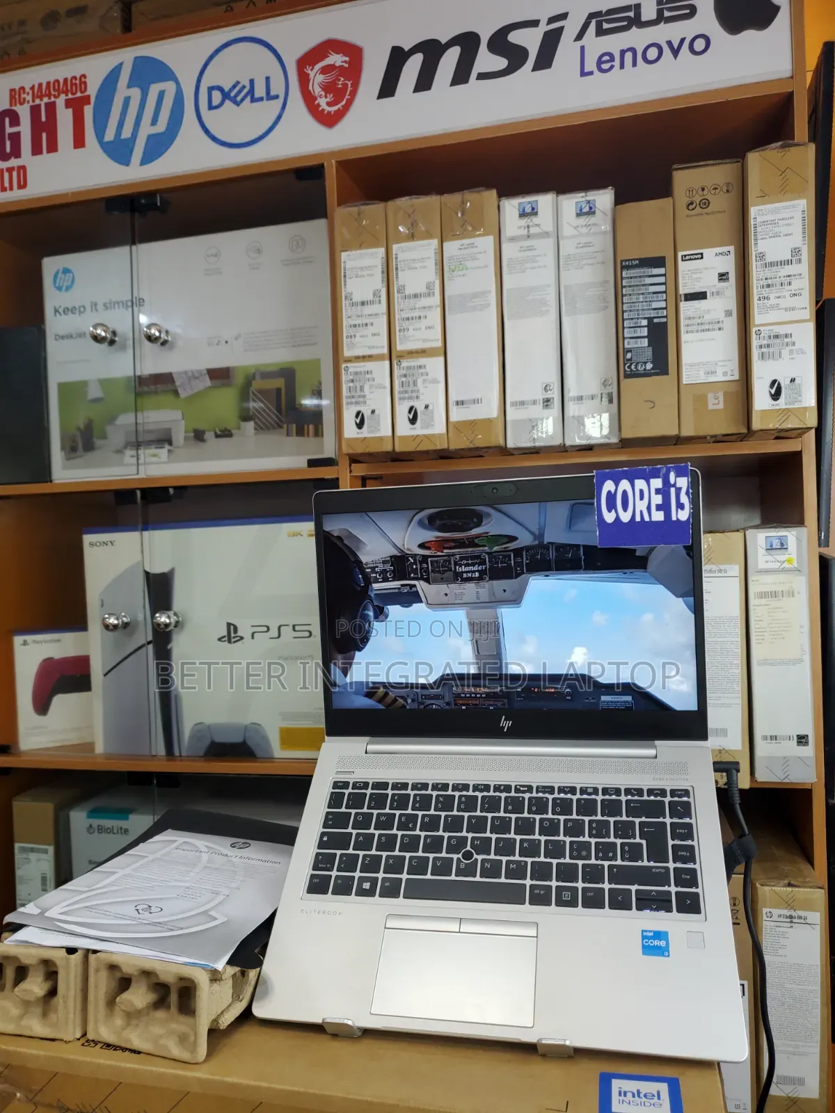 New Laptop HP EliteBook 850 G2 4GB Intel Core i3 SSD 256GB