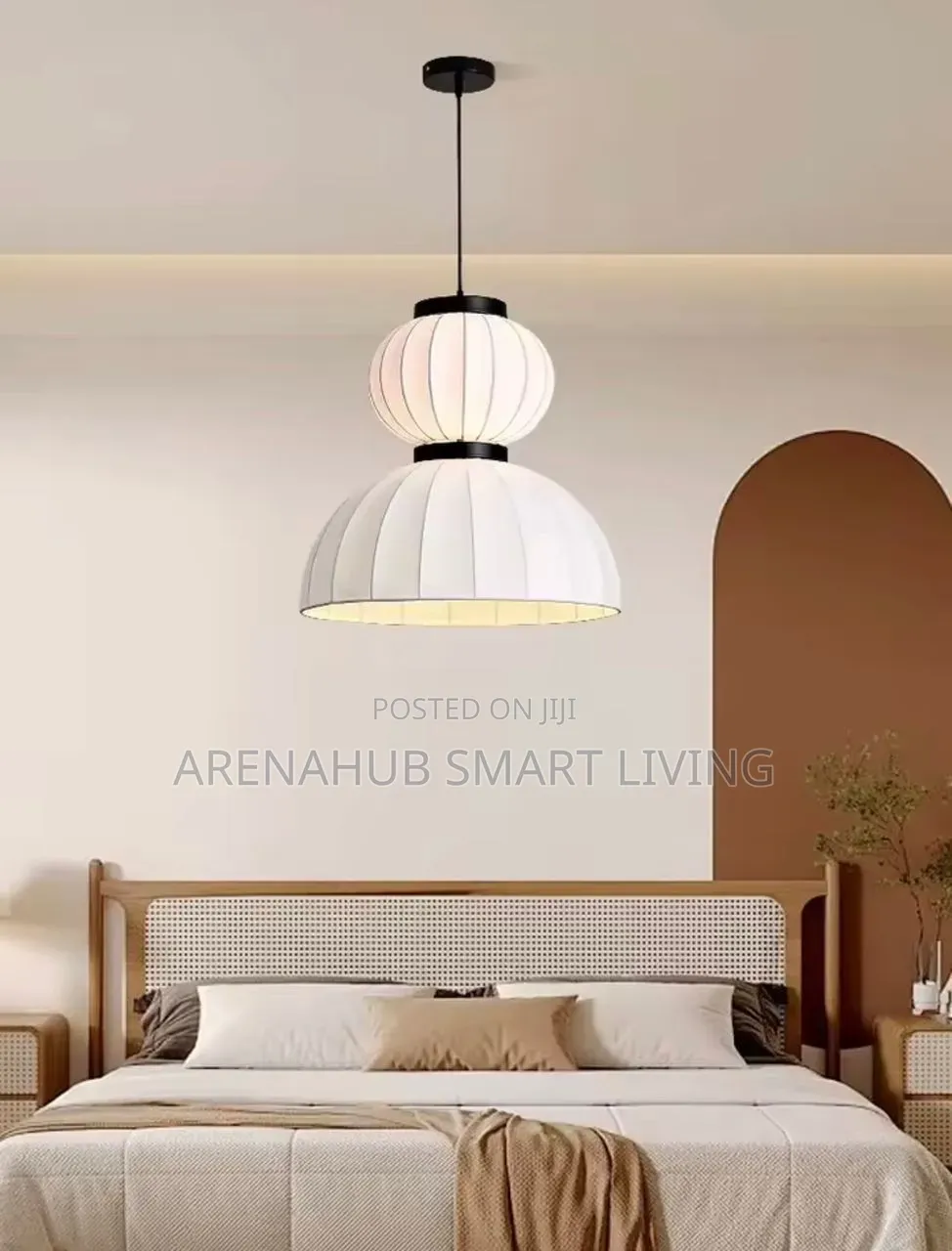 Japanese Wabi Sabi Silk LED Pendant