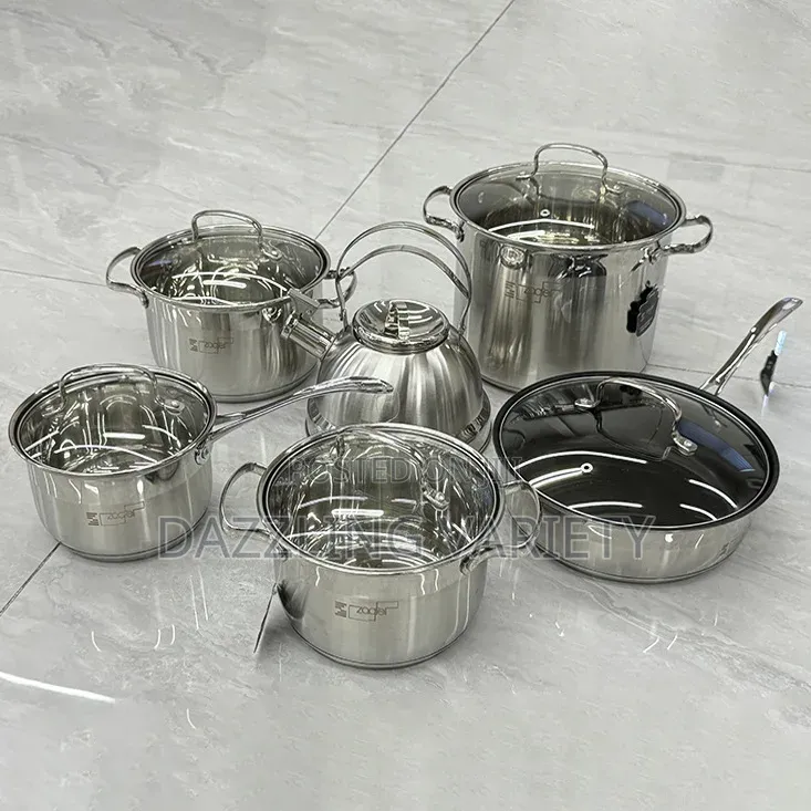 12pcs High Quality Stainless Cookware Set