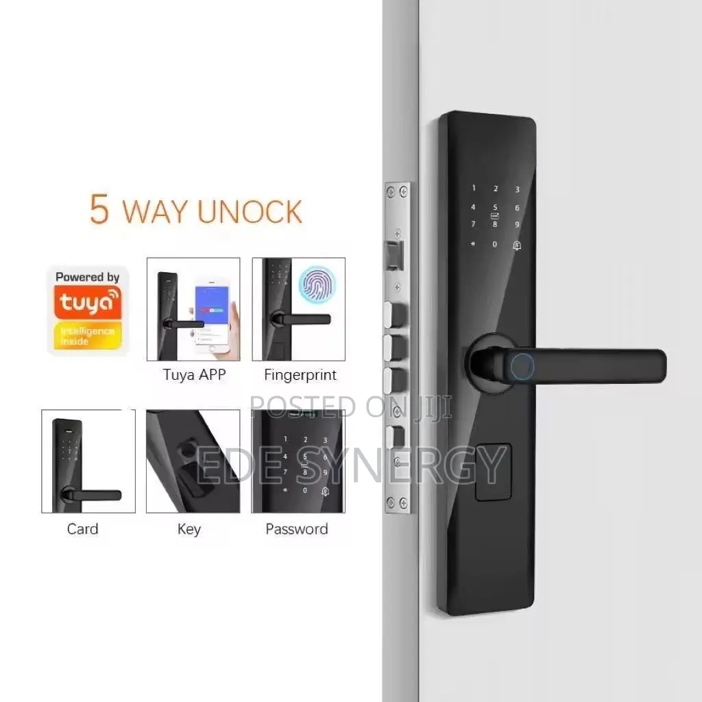 Tuya Smart WiFi Digital Door Lock Code RFID IC Card Smartphone Unlock