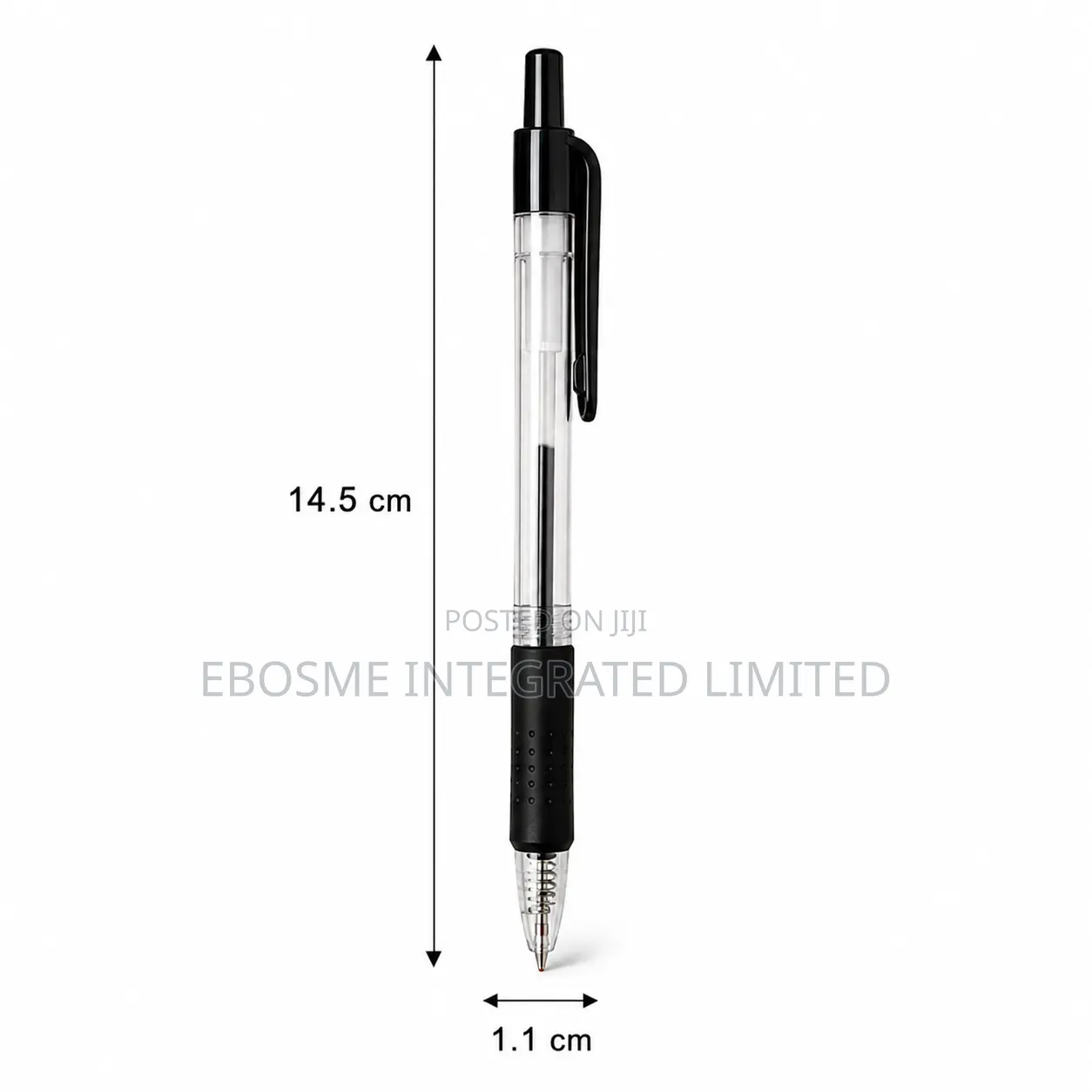 3pcs Retractable Black Gel Ink Ballpoint Pens
