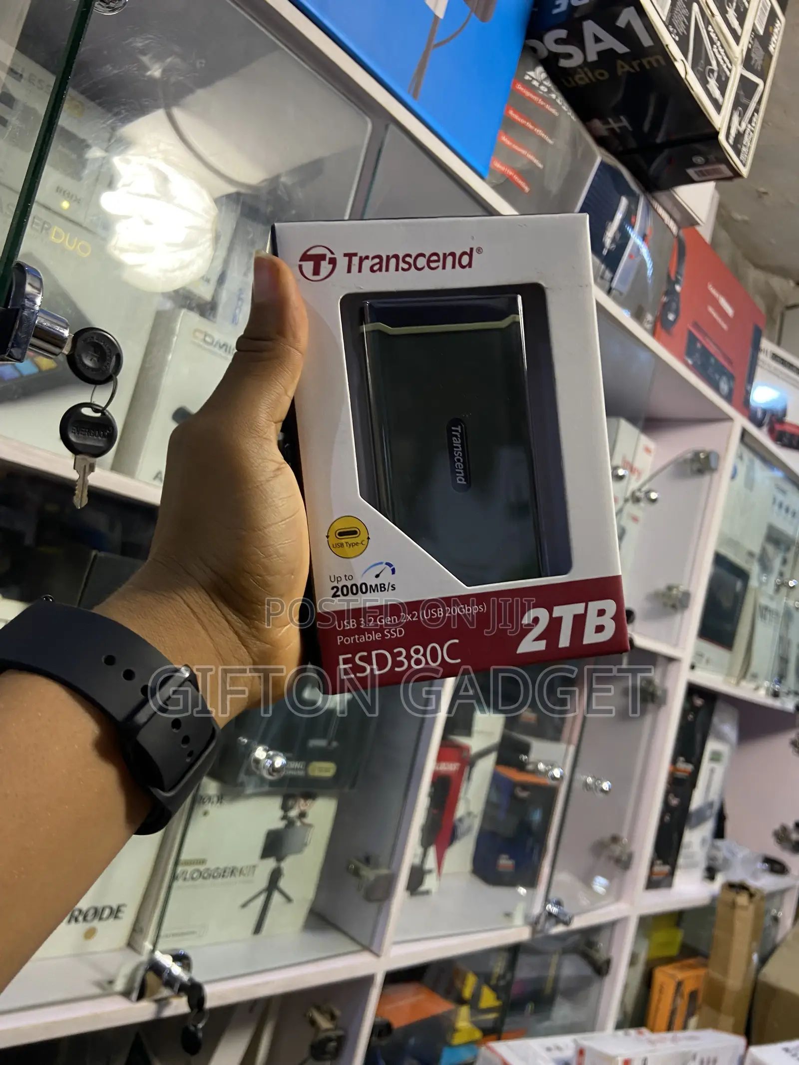 Transcend ESD380C 2TB Portable SSD - USB 3.2 Gen 2x2 (Up to 2000mb/S)