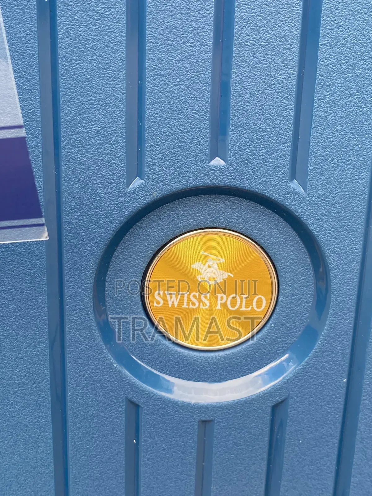Swiss Polo Rubber Luggage Set - Blue