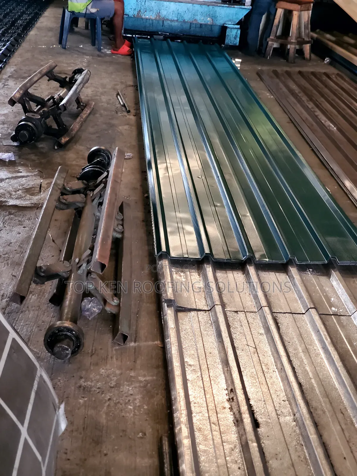 0.50mm Longspan Oven Baked Sheet Green