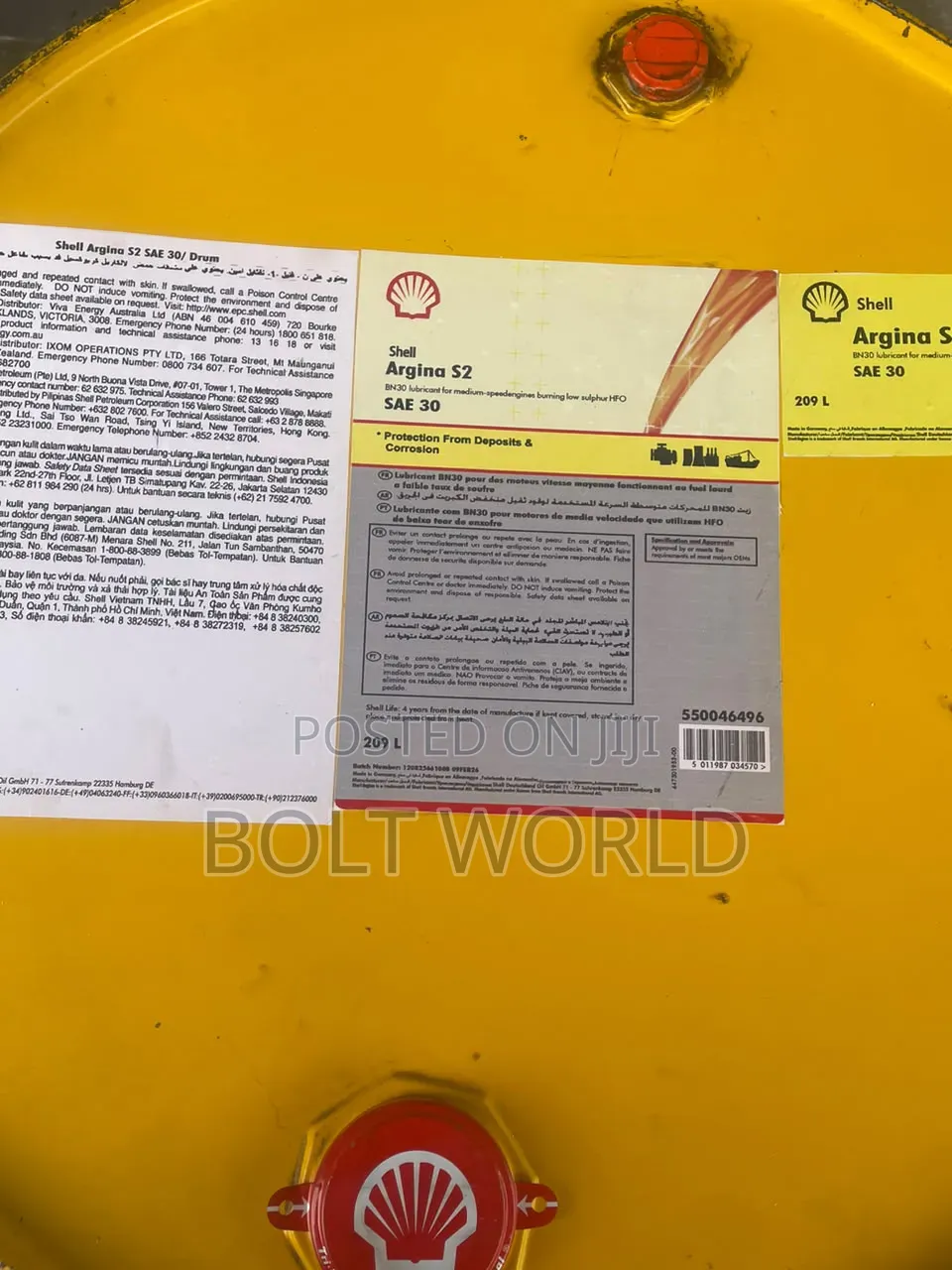 Shell Argina S2 30 208l