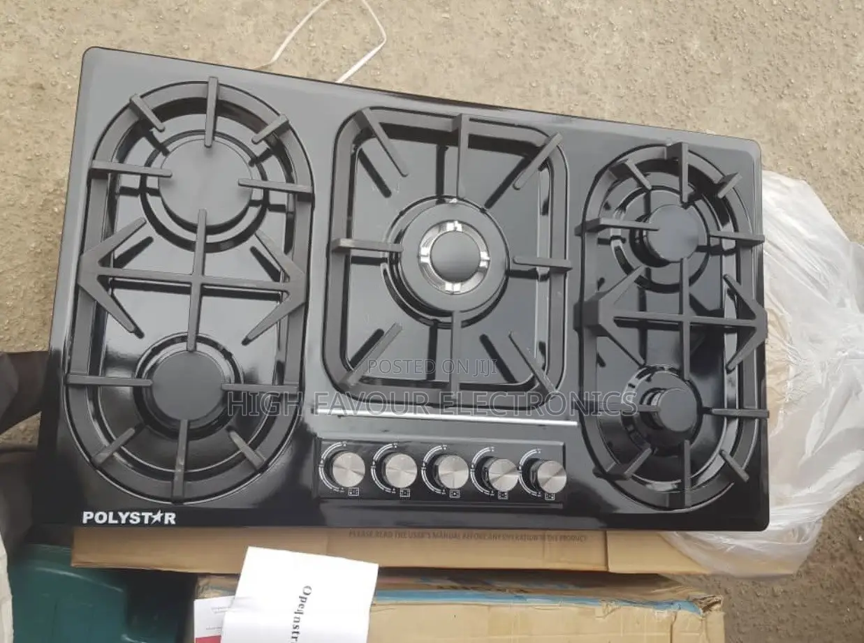 Polystar Inbuilt Gas Cooker 5 Burners