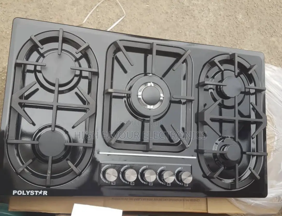 Polystar Inbuilt Gas Cooker 5 Burners