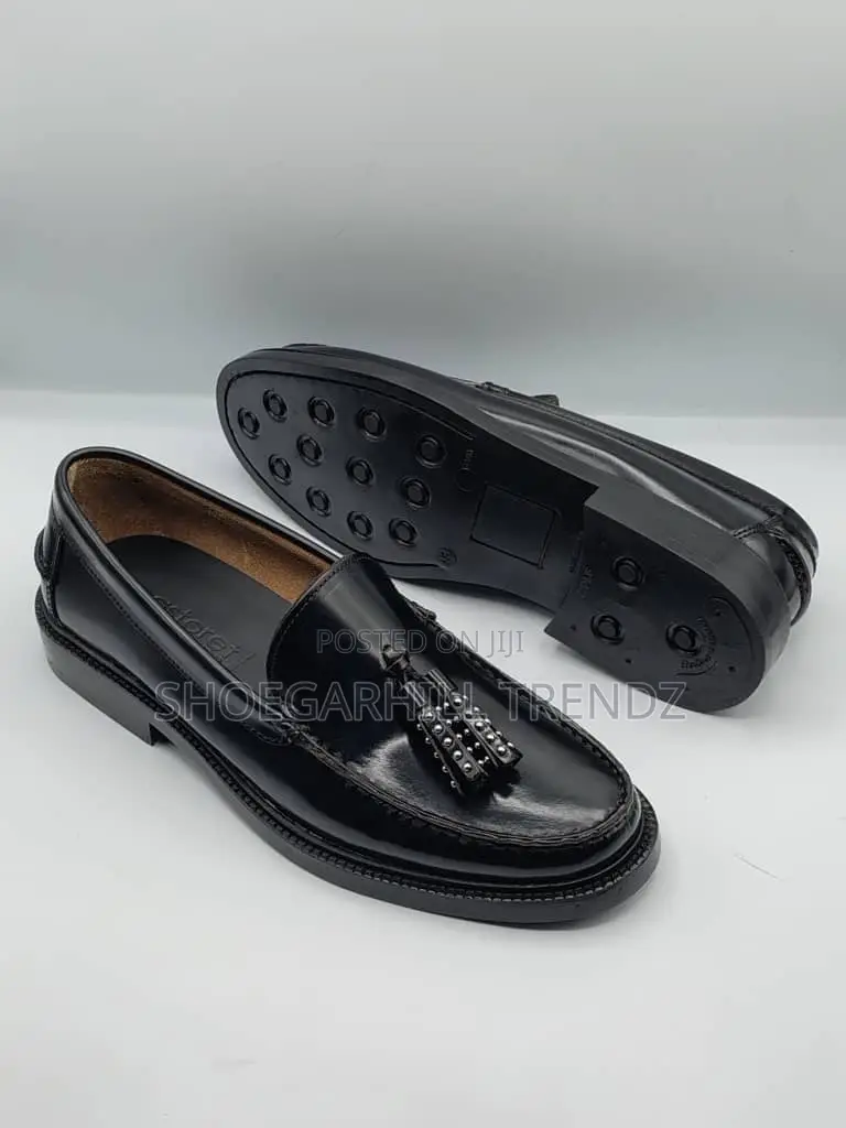 Men Shoes Tassel Refined Leather Loafers