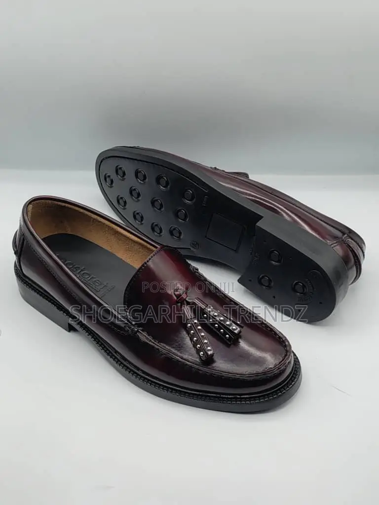 Men Shoes Tassel Refined Leather Loafers