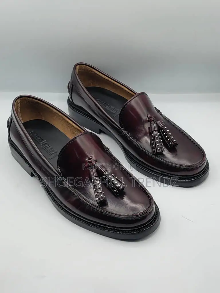 Men Shoes Tassel Refined Leather Loafers