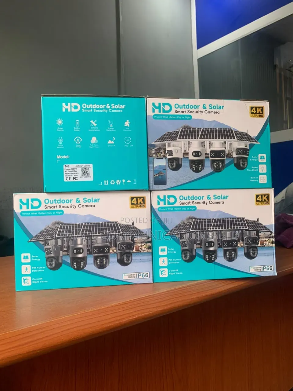 4G Dual Lens Solar Camera 360 Degrees PTZ