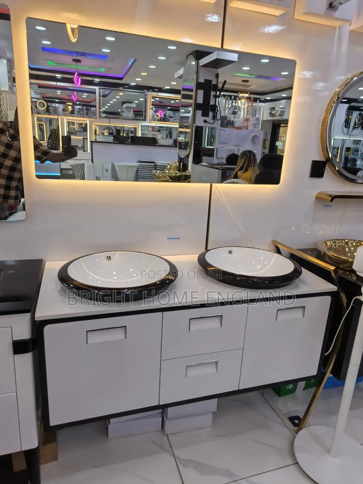 England Standard Cabinet Basin With LED Mirror