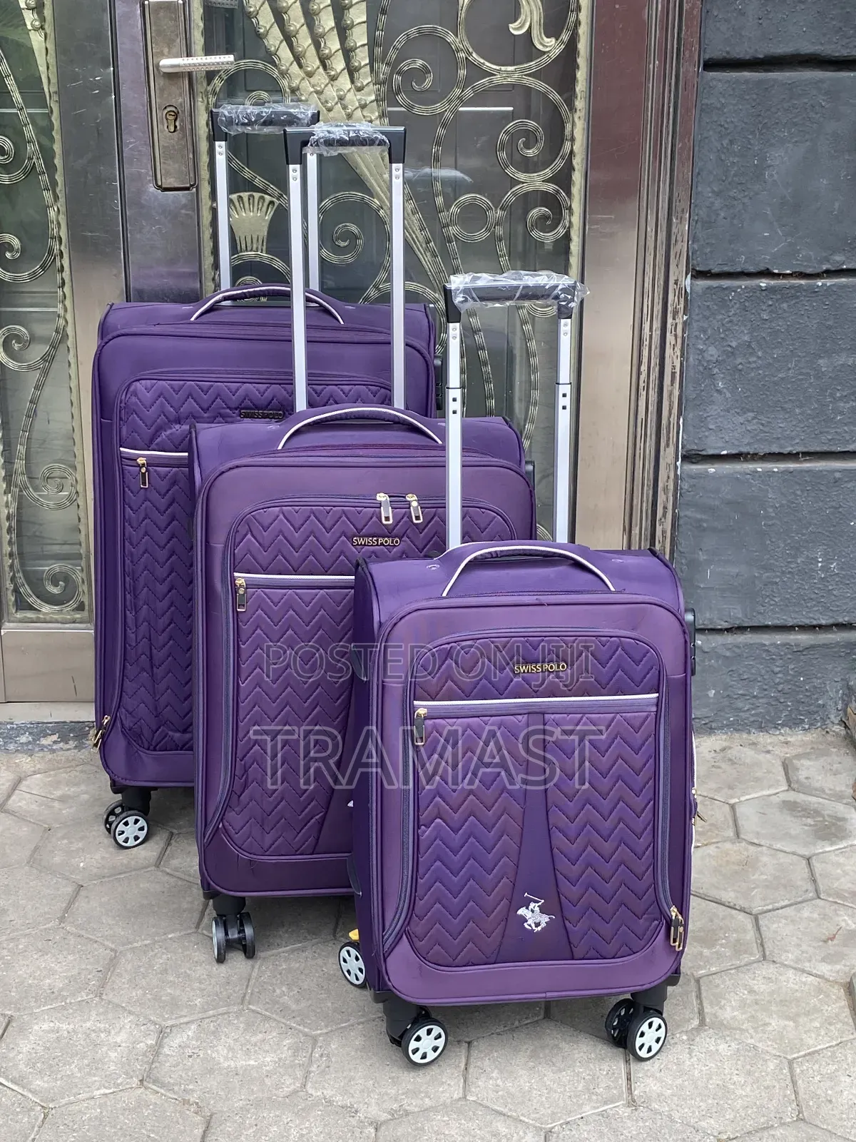Swiss Polo Polyester Luggage – Purple