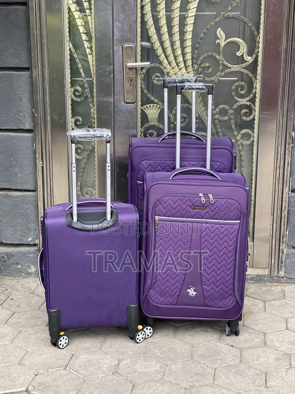 Swiss Polo Polyester Luggage – Purple