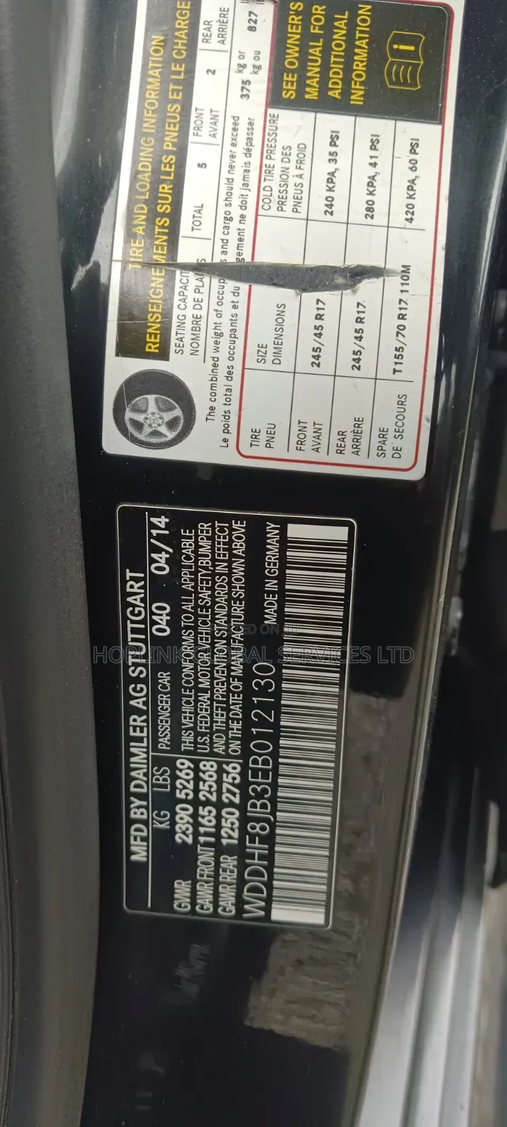 Mercedes-Benz E350 2014 Black