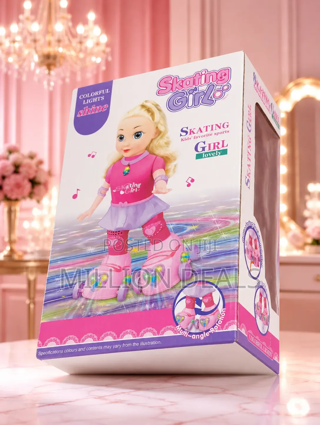 Skating Girl Doll With Roller Skates Ages 3+