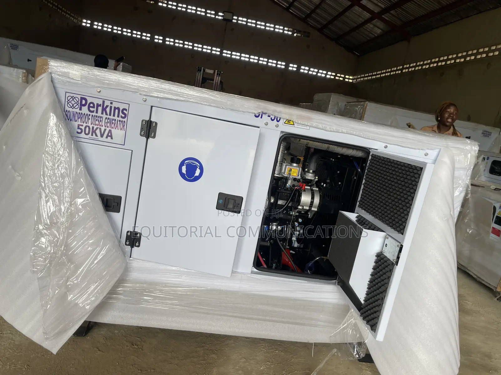 Perkins 50kVA Soundproof Generator for Office Use