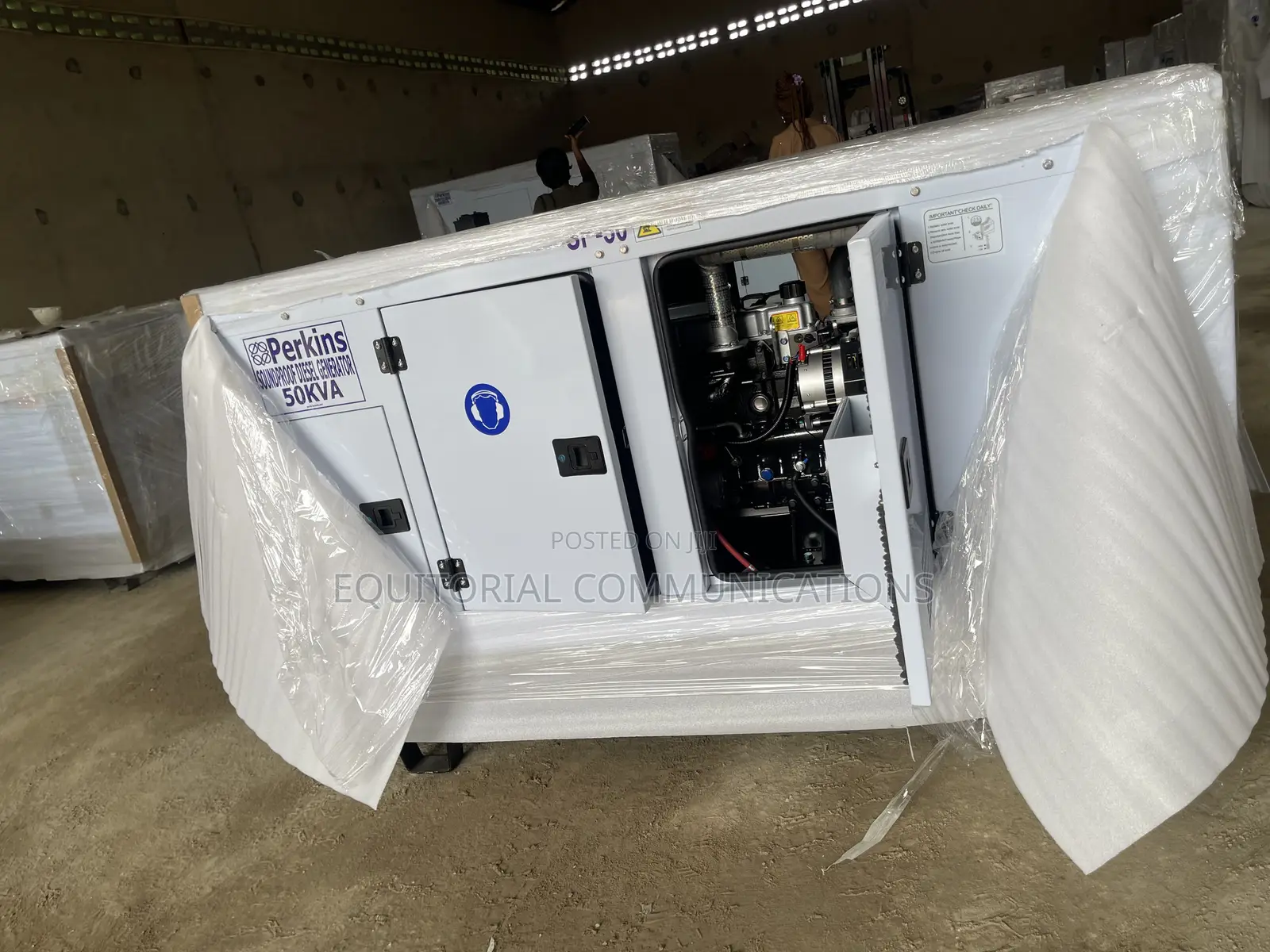 Perkins 50kVA Soundproof Generator for Office Use