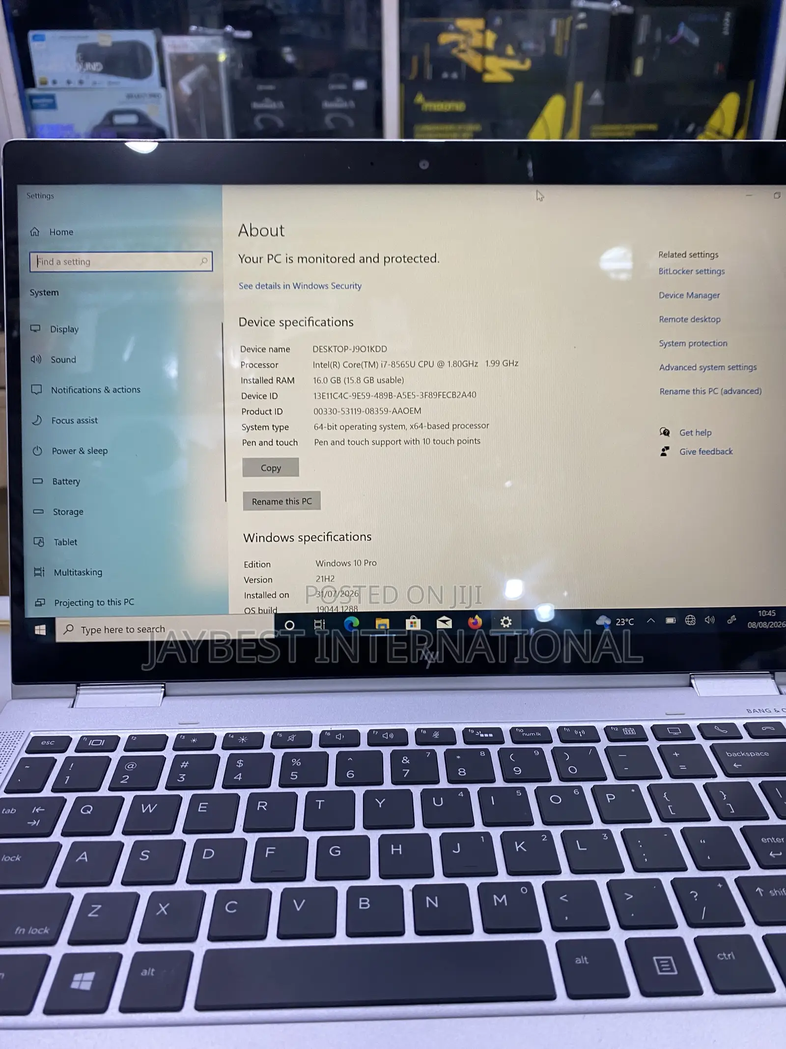 Laptop HP EliteBook 1040 G8 16GB Intel Core i7 SSD 512GB