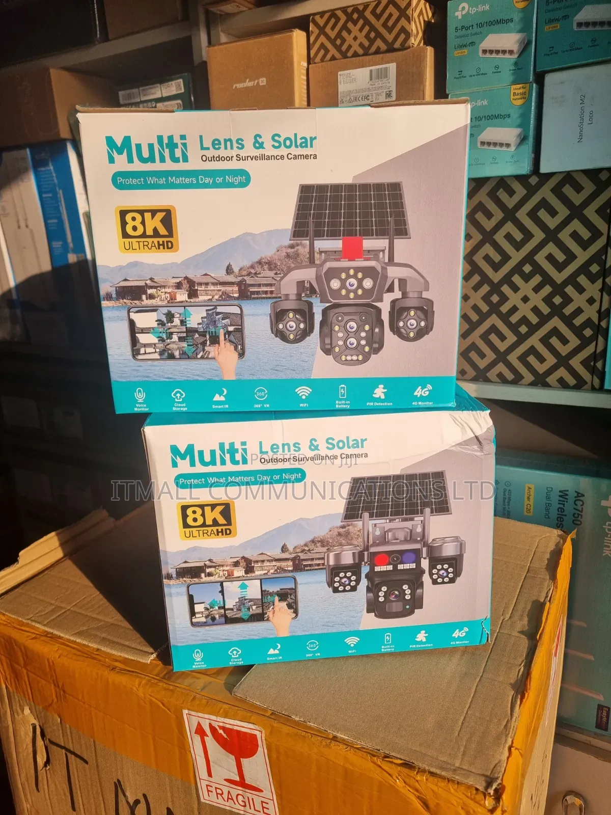 4G Four Lens Triple PTZ Outdoor Solar Smart Camera